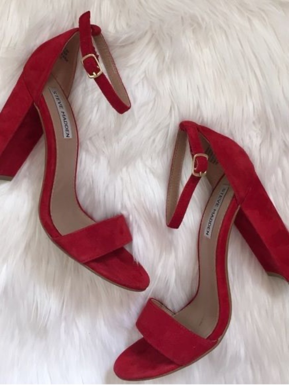 Steve Madden Dylann Red Heels